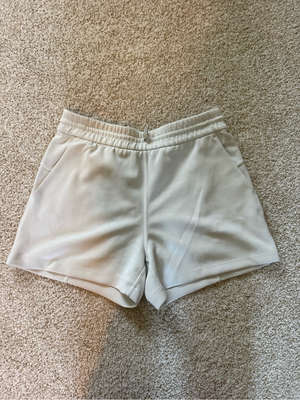 lululemon athletica SCUBA Cream High-Rise Athletic Lounge Shorts